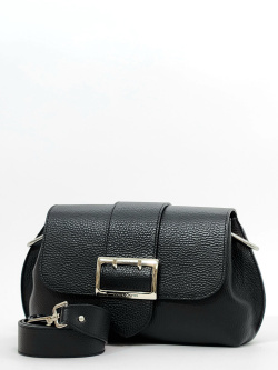 Сумка-багет Di Gregorio gr8745 vitello nero argento