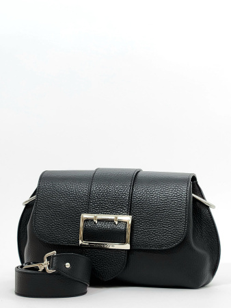 Сумка-багет Di Gregorio gr8745 vitello nero argento