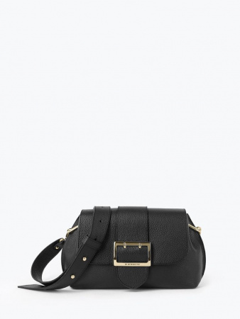 Сумка-багет Di Gregorio gr8745 vitello nero oro