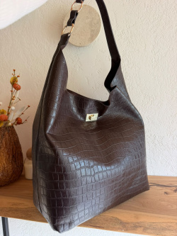 Сумка-хобо Ermanno Scervino Benjamin Cocco sce12402268 dark brown