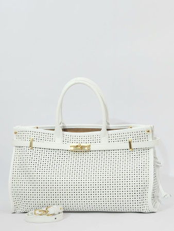 Сумка-тоут Claudia Firenze cl11442 dollaro/traf. bianco