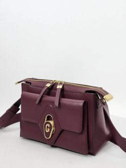 Сумка-боулер Gironacci gir3172 vitello/calf vino/cuoio