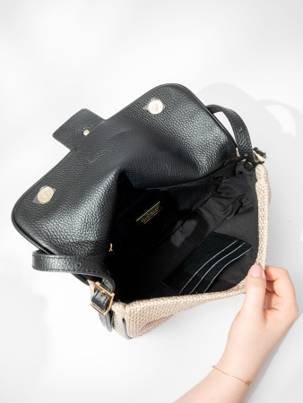 Мини-сэтчел Ripani Rosalind rpE662CO 00403 ecru/nero