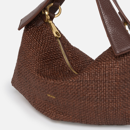 Сумка-хобо Arcadia Roxanne ar5613 dollaro/raffia cognac