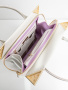 Сумка-боулер Gironacci gir3313 vitello/calf off white/lilla