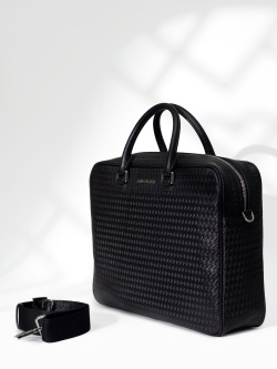 Деловая сумка Baldinini Woven Deluxe G3DPMGBV005C999 black