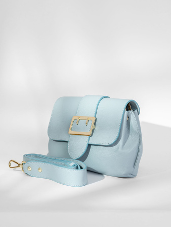 Сумка-багет Steffalini st1139 vitello celeste v1