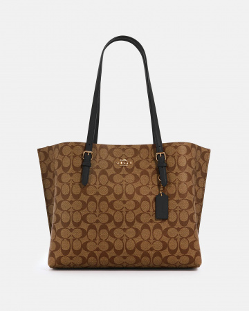 Сумка-тоут Coach Mollie Signature Canvas 1665 IM/CBI khaki/black