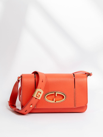 Сумка-багет Gironacci gir3321 vitello/calf corallo/lilla