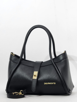 Сумка-тоут Di Gregorio gr9212 vitello nero oro