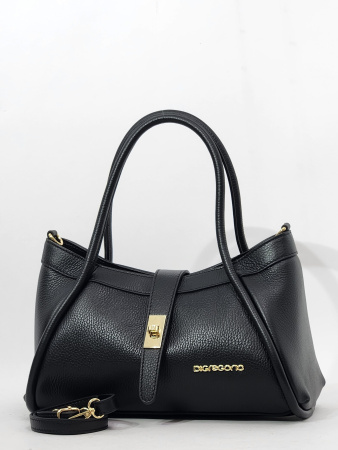Сумка-тоут Di Gregorio gr9212 vitello nero oro