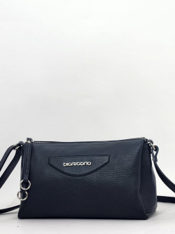 Сумка-багет Di Gregorio gr8766 vitello nero argento