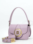 Мини-сэтчел Gironacci gir3220 vitello/calf lilla/pistacchio