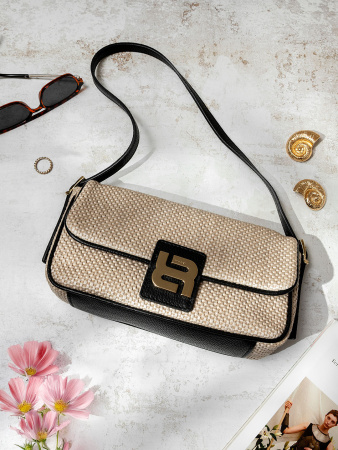 Мини-сэтчел Ripani Rosalind rpE662CO 00403 ecru/nero