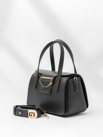 Сумка-боулер Gironacci gir3132 vitello/calf nero/cuoio