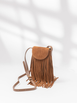 Сумка для телефона Steffalini st7002 scamosciato cuoio