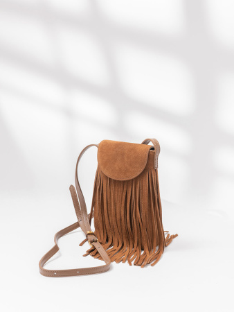 Сумка для телефона Steffalini st7002 scamosciato cuoio