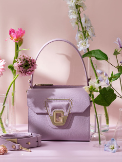 Мини-сэтчел Gironacci gir3210 vitello/calf lilla/lilla