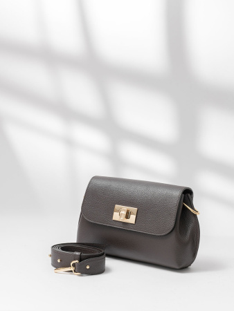 Сумка-багет Di Gregorio gr821 vitello t.moro oro