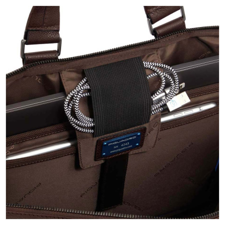 Портфель Piquadro Paavo CA4098S122/TM темно-коричневый натур.кожа