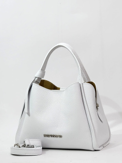 Сумка-тоут Di Gregorio gr9159 vitello bianco argento