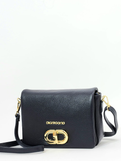 Мини-сэтчел Di Gregorio gr8940 vitello blu oro Мини-сэтчел Di Gregorio gr8940 vitello blu oro