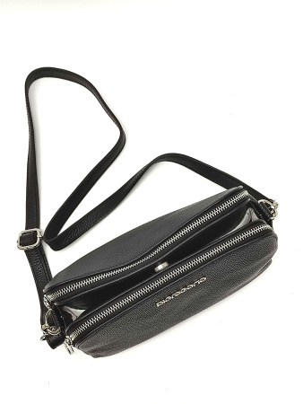 Сумка-багет Di Gregorio gr8798 vitello nero argento