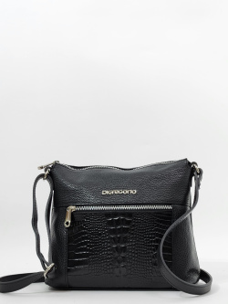 Сумка Di Gregorio gr9142 vitello nero argento