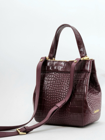 Мини-шоппер Gironacci gir3430 krokis/vitello bordo/vino