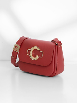 Сэтчел Gironacci gir3111 vitello/calf rosso india/lilla