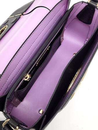 Сумка-багет Gironacci gir3321 vitello/calf nero/lilla