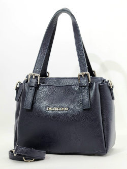 Сумка-тоут Di Gregorio gr9015 vitello blu argento