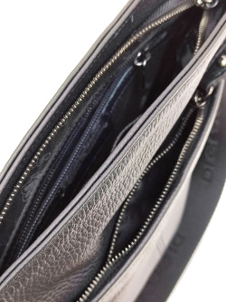 Вертикальная сумка Di Gregorio gr599 vitello nero argento scuro