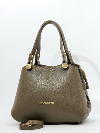 Сумка-тоут Di Gregorio gr9030 vitello tortora oro