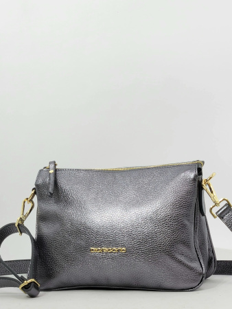 Сумка Di gregorio gr9200 laminato grigio oro