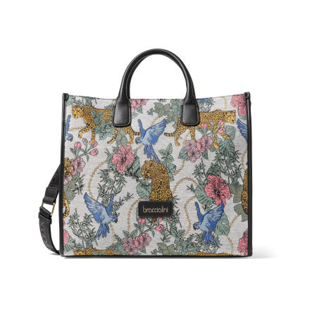 Шоппер Braccialini Jacquard B17775-TY 2499 tessuto/poliestere grigio/multi