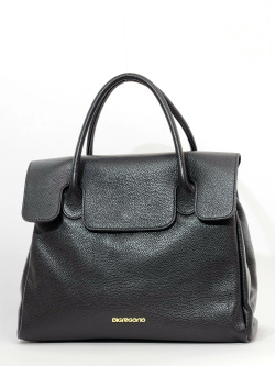 Сумка-тоут Di Gregorio gr9022 vitello nero oro Сумка-тоут Di Gregorio gr9022 vitello nero oro
