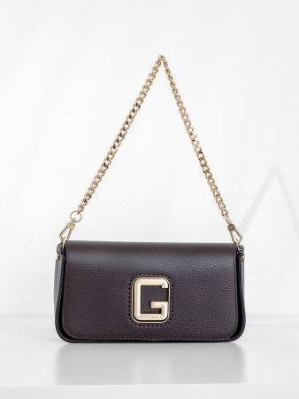 Сумка-багет Gironacci gir2290 vitello/calf ebano/viola