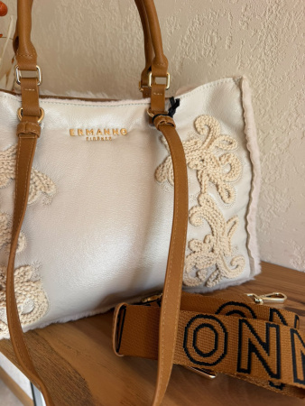 Шоппер Ermanno Scervino Barbara Shiny sce12402249 cream