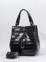 Мини-шоппер Gironacci gir3430 rico lux/vitello nero/nero