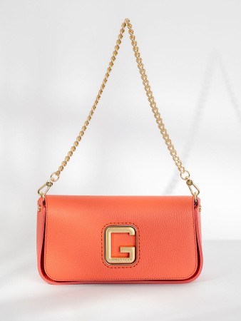 Сумка-багет Gironacci gir2290 vitello/calf corallo/lilla