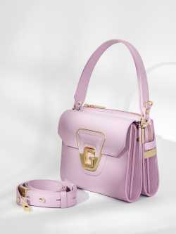 Мини-сэтчел Gironacci gir3210 vitello/calf lilla/lilla