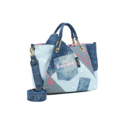 Тоут-шоппер Braccialini Amy Jeans B18821-TY 200 tessuto/polisynt blu