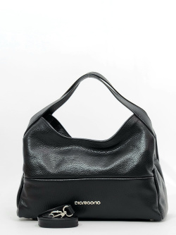 Сумка-хобо Di Gregorio gr1771 vitello nero argento Сумка-хобо Di Gregorio gr1771 vitello nero argento