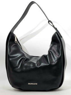 Сумка-хобо Di Gregorio gr1980 vitello nero argento