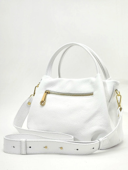 Сумка-тоут и кошелек Di Gregorio gr8810 vitello bianco oro