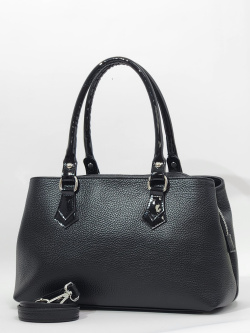 Сумка-тоут Di Gregorio gr1573 vitello nero argento