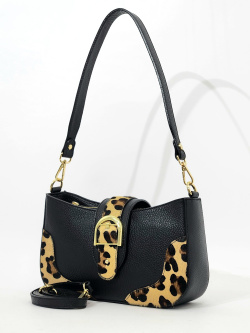 Сэтчел Steffalini st1610 vitello/cavallo zebra nero/beige v2