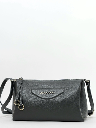 Сумка-багет Di Gregorio gr8766 vitello grigio argento