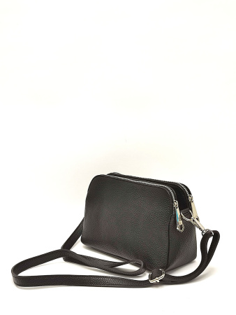 Сумка-багет Di Gregorio gr8798 vitello nero argento